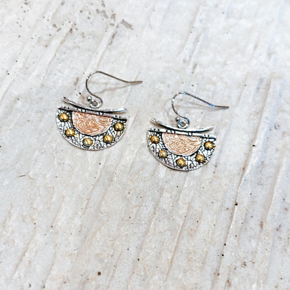 boho statement earrings A205 - Picture 2 of 3